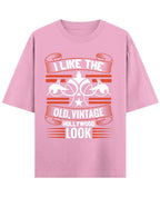 Vintage Graphic Royal Pink Oversized T-Shirt