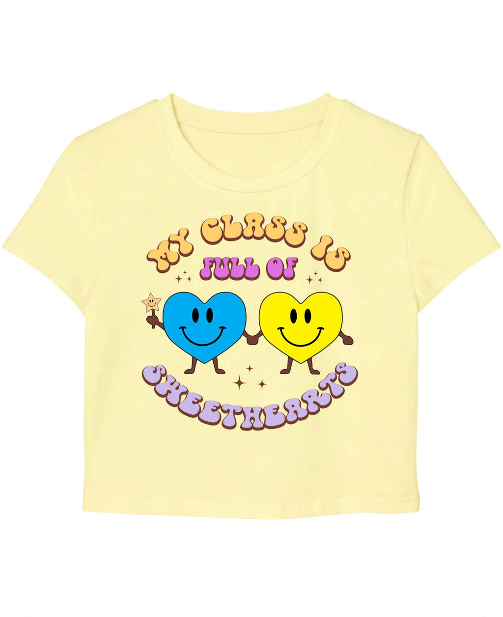 100 Days of School Butter Yellow Baby Tee