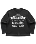 Black waffle knit oversized full-sleeve Front Design