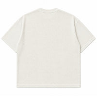 Off-white waffle boxy fit Back Design