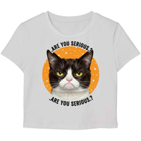 Are You Serious White Baby Tee