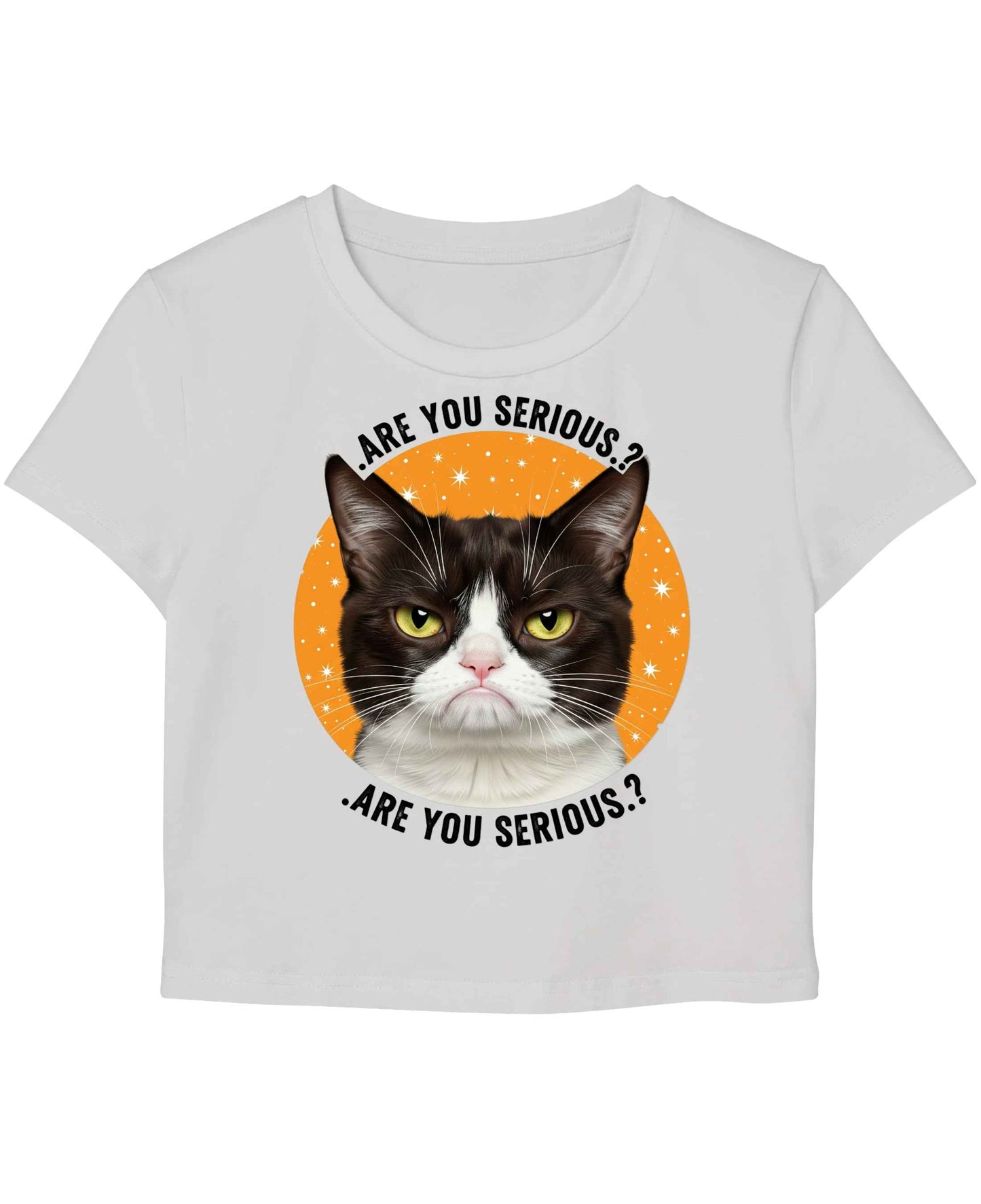Are You Serious White Baby Tee