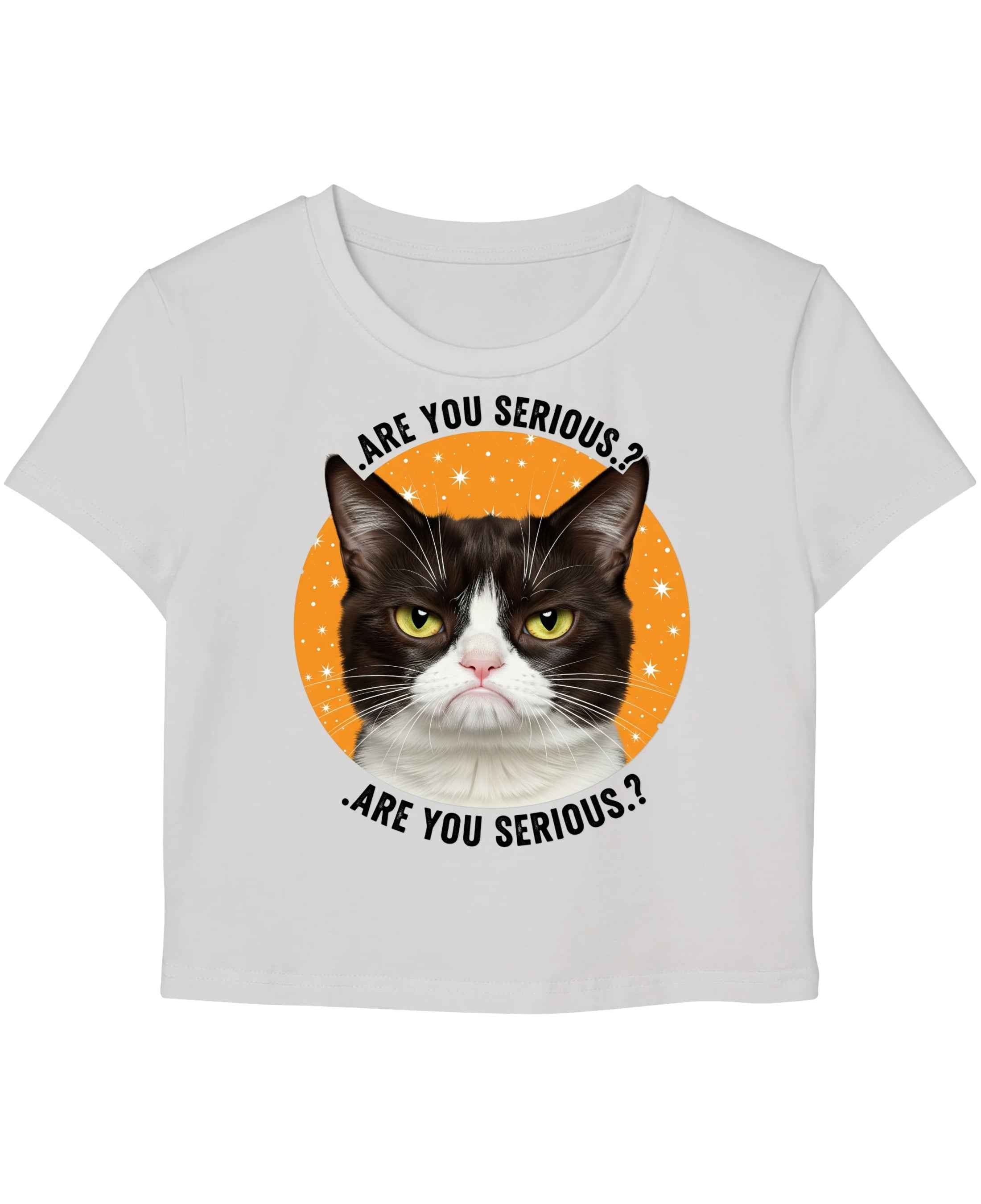 Are You Serious White Baby Tee