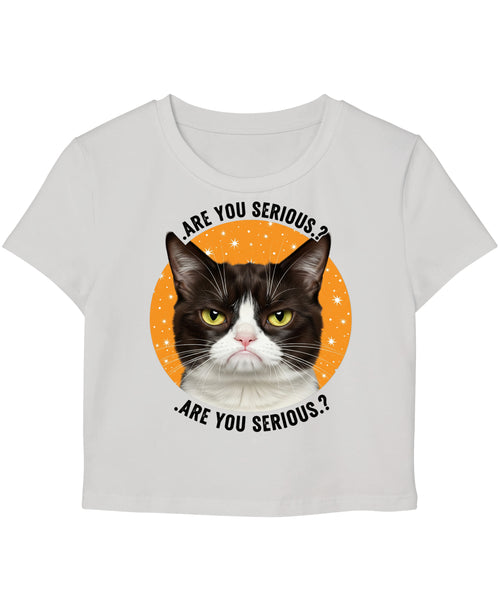 White Baby Tee Front Design
