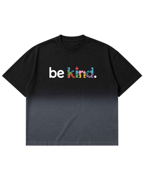 Be Kind Autism Ombré Wash Boxy Fit T-shirt