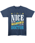 Navy Blue Regular Fit T-shirt Front Design