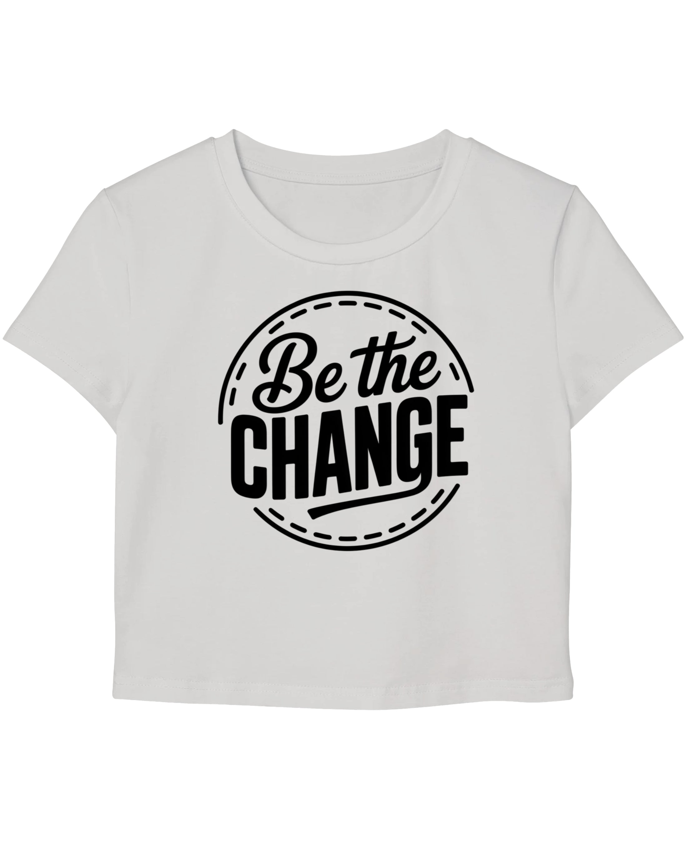 White Baby Tee Front Design