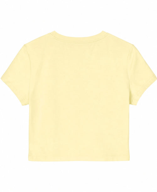 Butter Yellow Baby Tee Back Design
