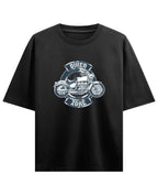 Biker Zone Black Oversized T-Shirt