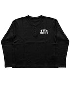 Black Lives Matter Henley waffle knit