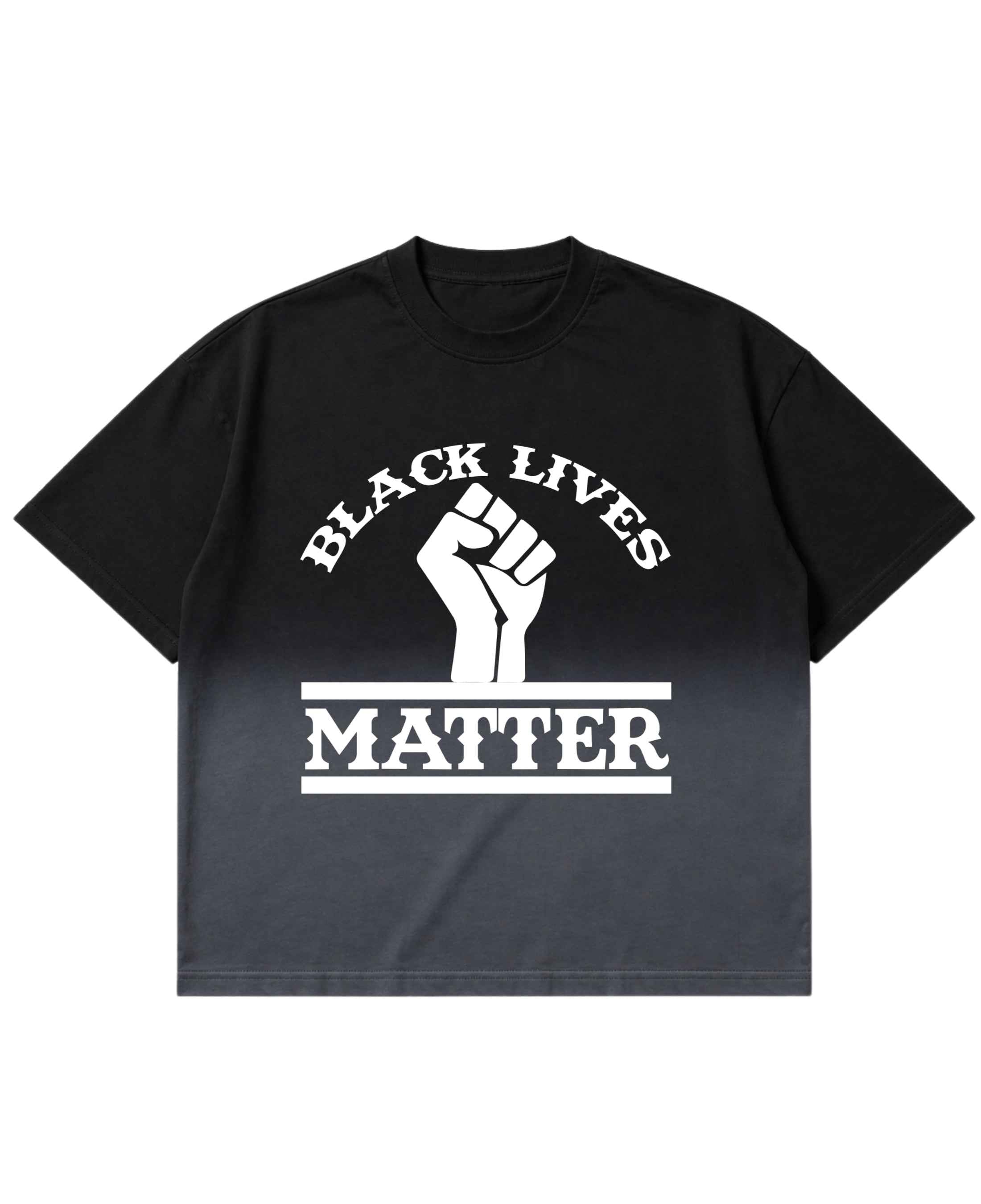 Black Lives Matter Ombré Wash Boxy Fit T-shirt