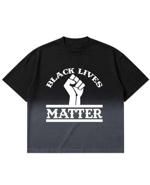 Black Lives Matter Ombré Wash Boxy Fit T-shirt