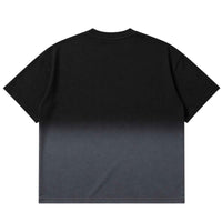 Black Ombré Wash Boxy Fit T-shirt