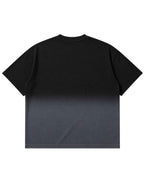 Black Ombré Wash Boxy Fit T-shirt