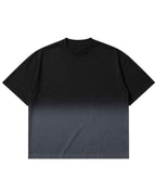 Black Ombré Wash Boxy Fit T-shirt