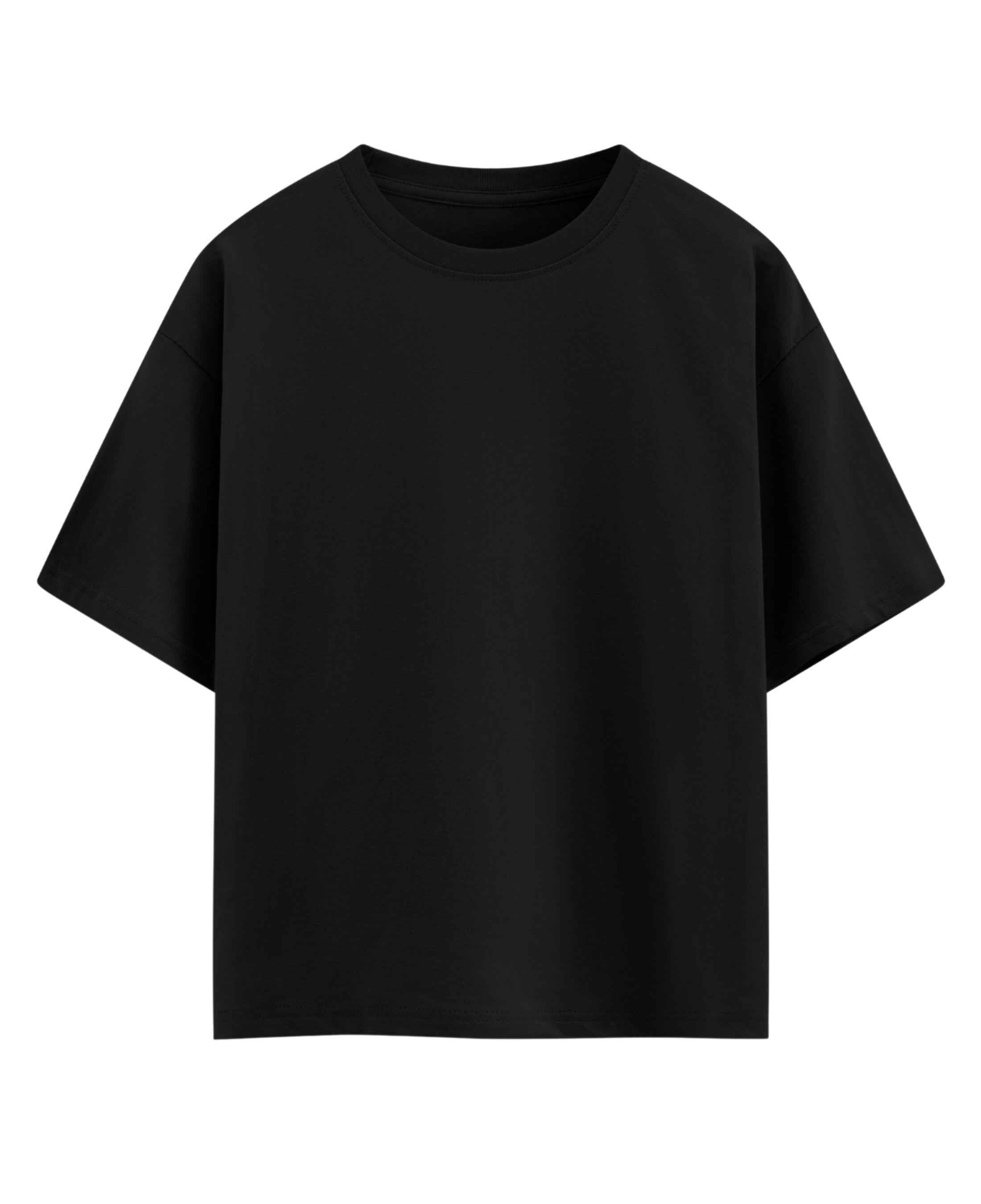 Black Oversized Cotton T-Shirt