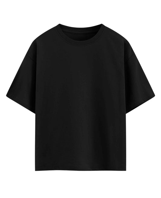Black Oversized Cotton T-Shirt
