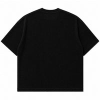Black waffle boxy fit