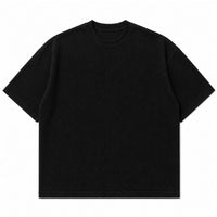 Black waffle boxy fit
