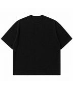 Black waffle boxy fit