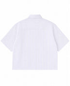 Blue Striped Oxford Boxy Shirt