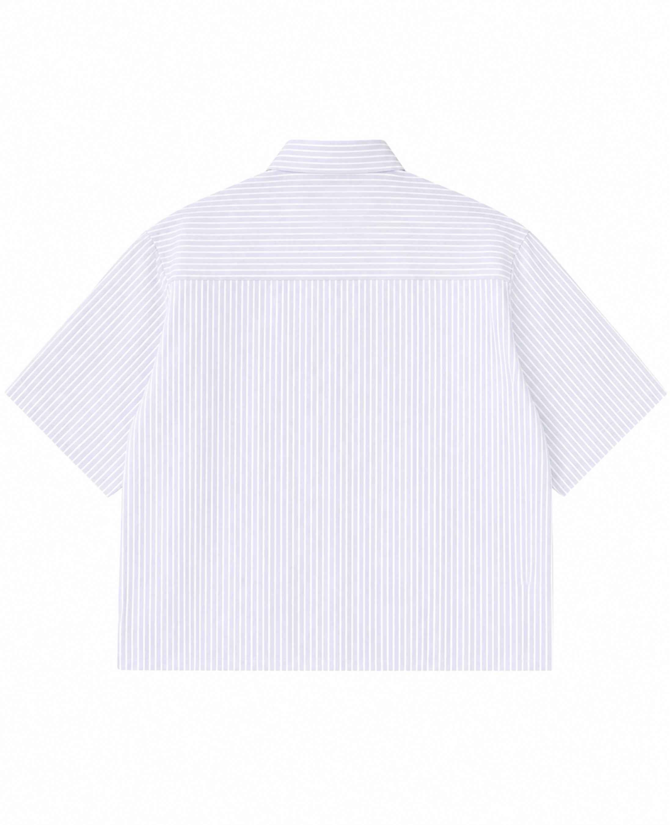 Blue Striped Oxford Boxy Shirt