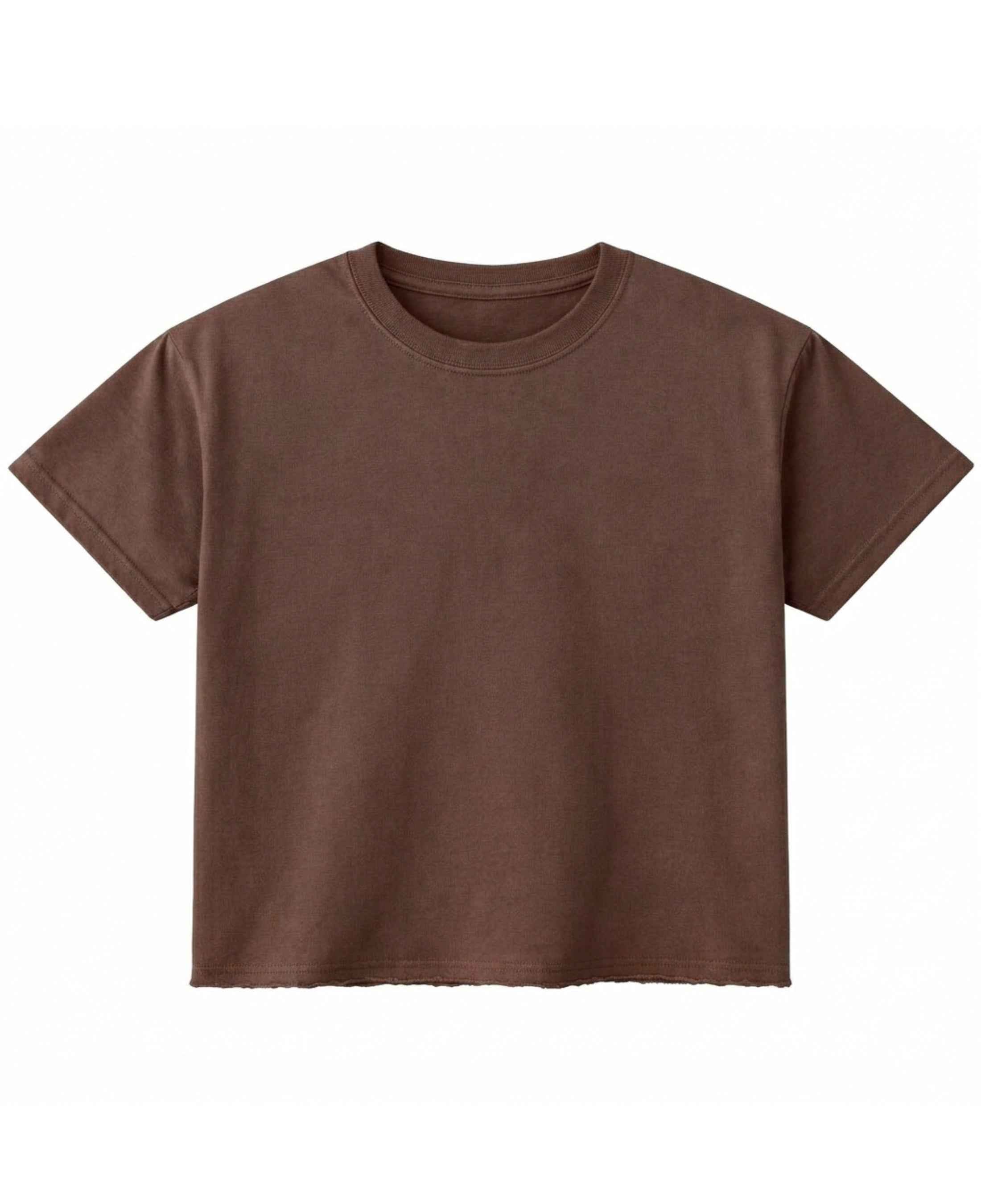 Brown Boxy Fit T-shirt