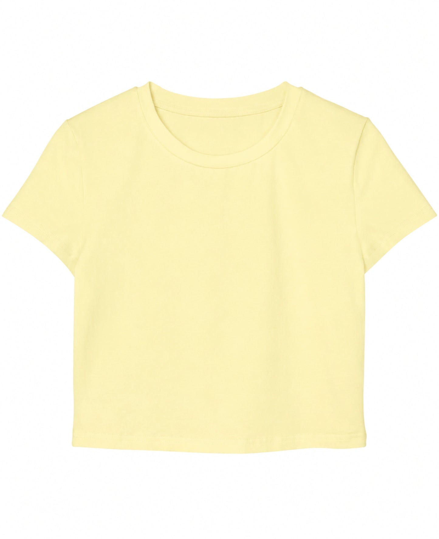 Butter Yellow Baby Tee Front Design