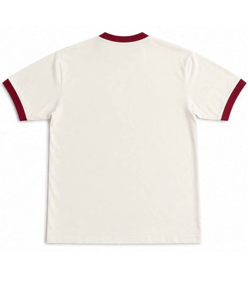 CampFire Graphics Off White & Maroon Ringer Tee