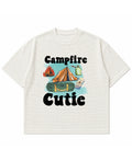 Off-white waffle boxy fit Front Design