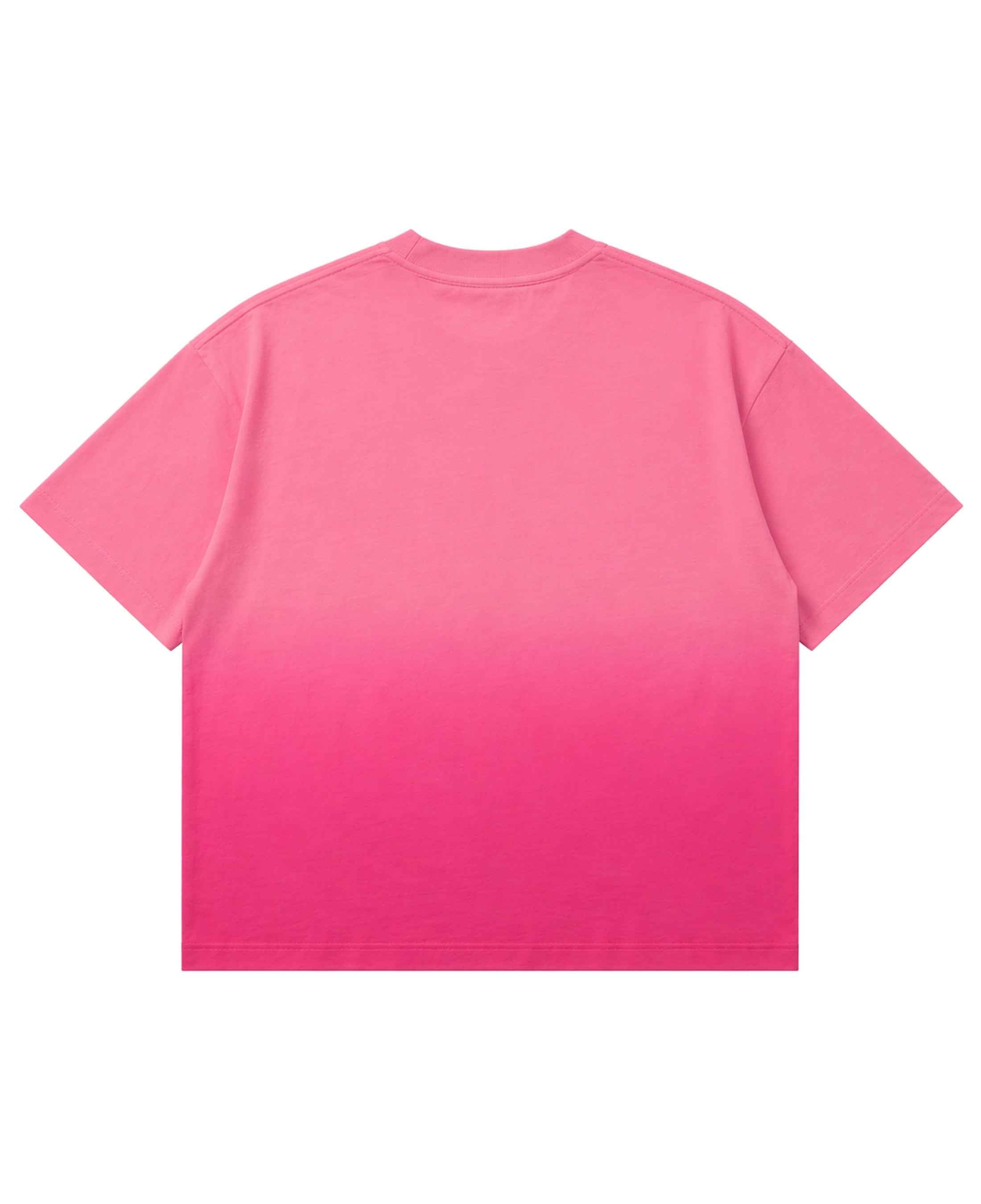 Camping Vibes Only Pink Sunfade Ombré Wash Boxy Fit T-shirt