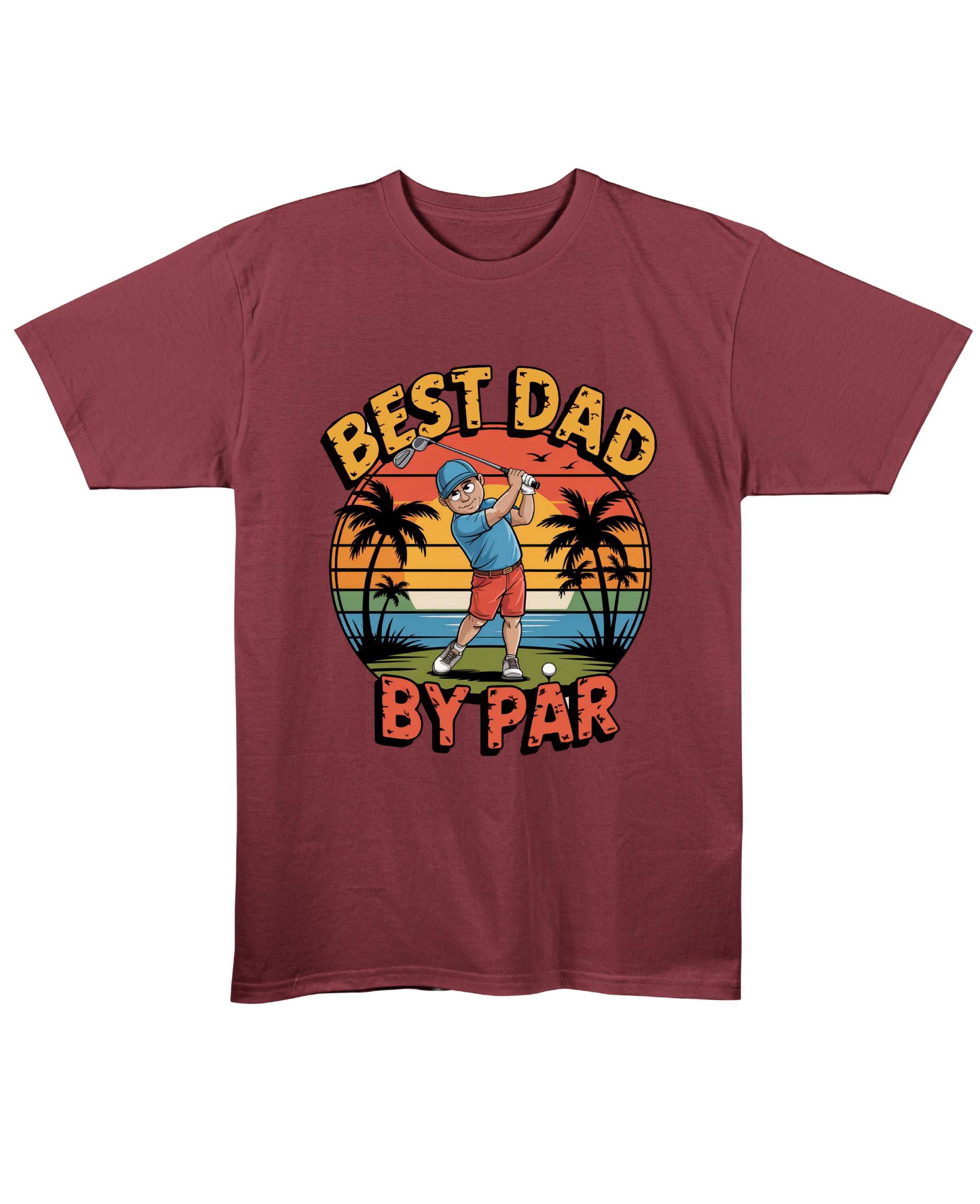 Maroon Regular Fit T-shirt Front Design