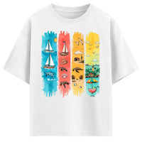 White Oversized T-shirt Front Design