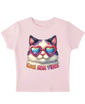 Cool Mom Vibes Pink Baby Tee