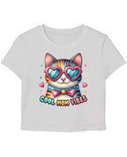 Cool Mom Vibes White Baby Tee