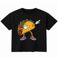 Dabbing Taco Funny Dancing Boxy Fit T-Shirt