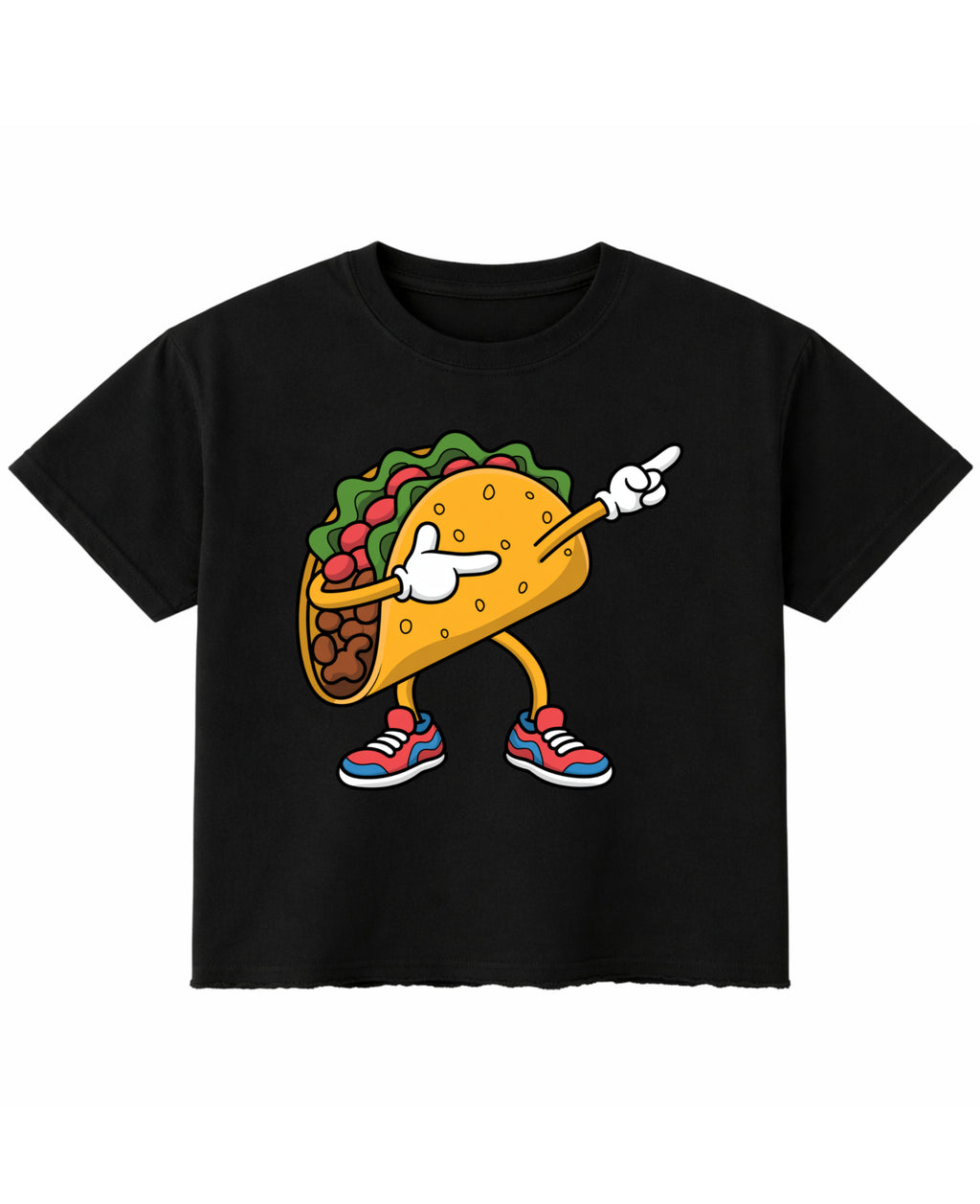 Black Boxy Fit T-shirt Front Design