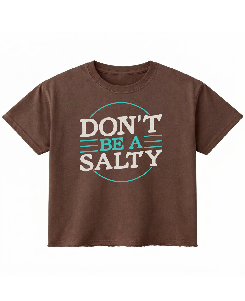 Brown Boxy Fit T-shirt Front Design
