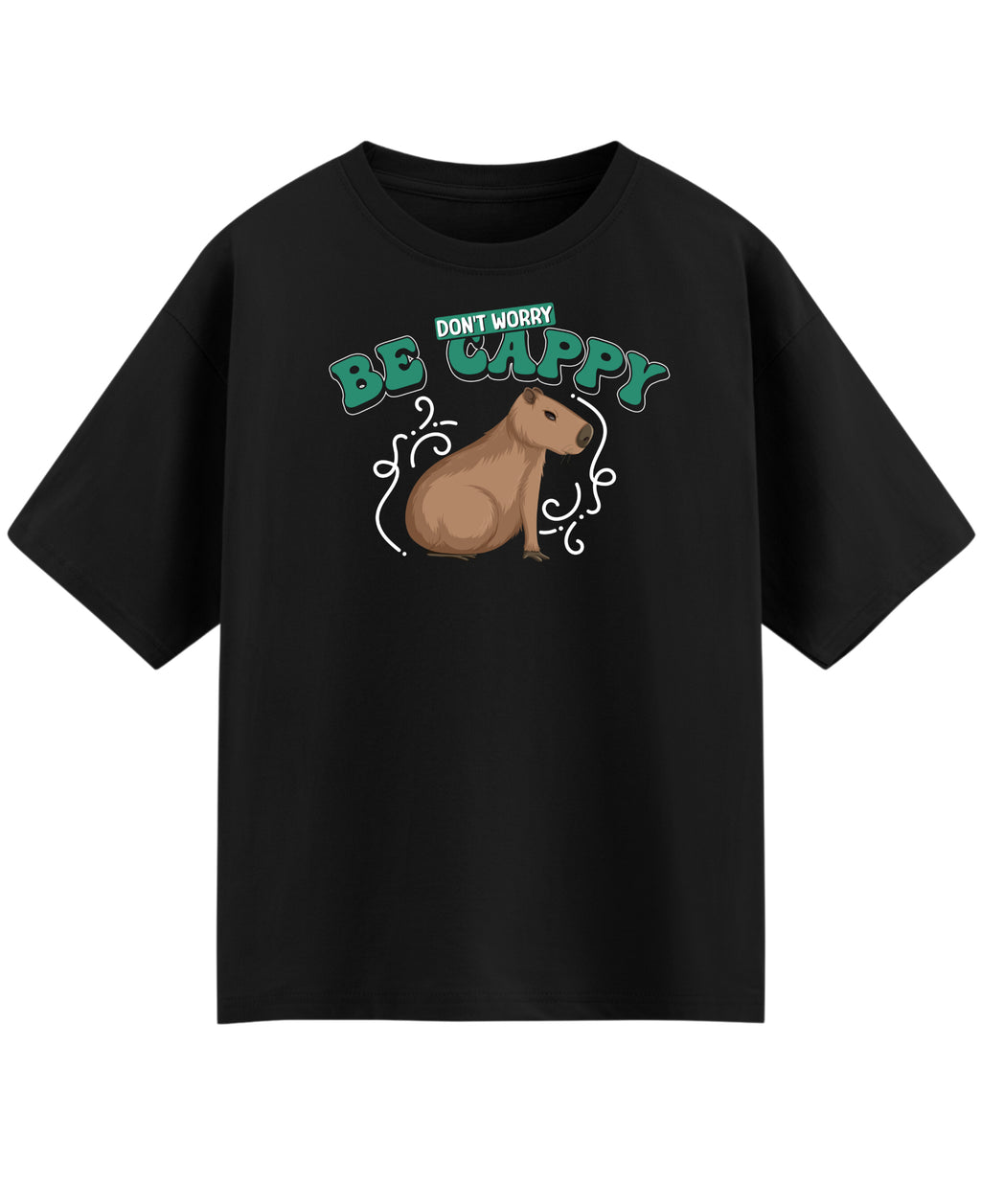 Black Oversized T-shirt Front Design