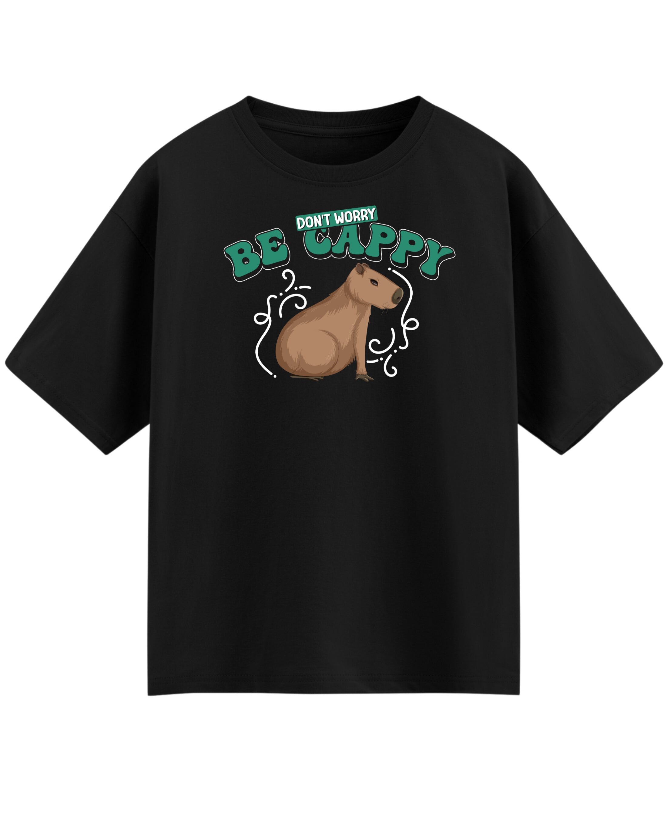 Black Oversized T-shirt Front Design