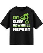 Eat Sleep Downhill Repeat Oversized T-Shirt