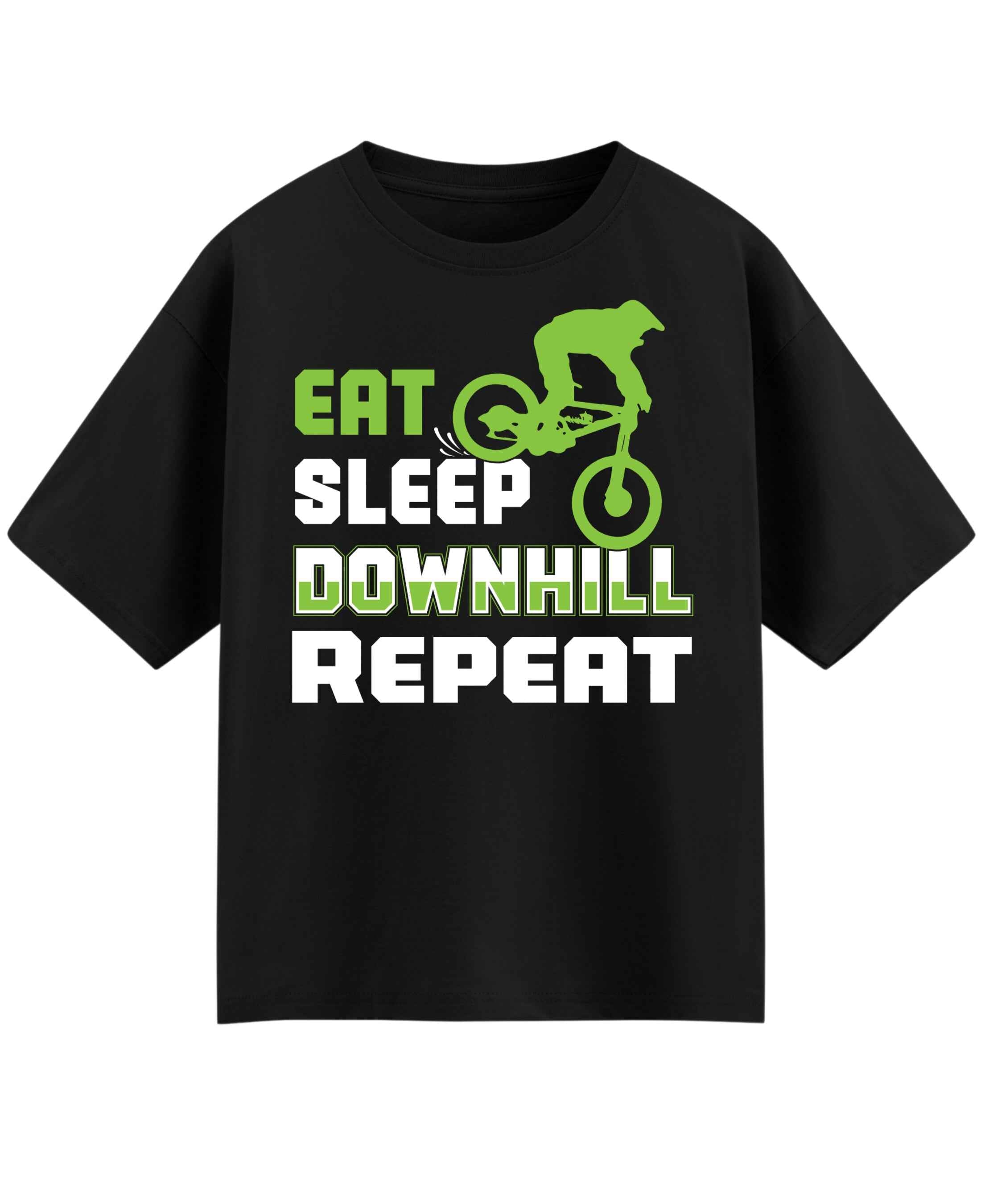 Eat Sleep Downhill Repeat Oversized T-Shirt