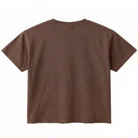 Brown Boxy Fit T-shirt Back Design