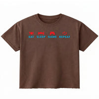Brown Boxy Fit T-shirt Front Design