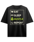 Black Oversized T-shirt Front Design