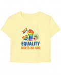 Butter Yellow Baby Tee Front Design