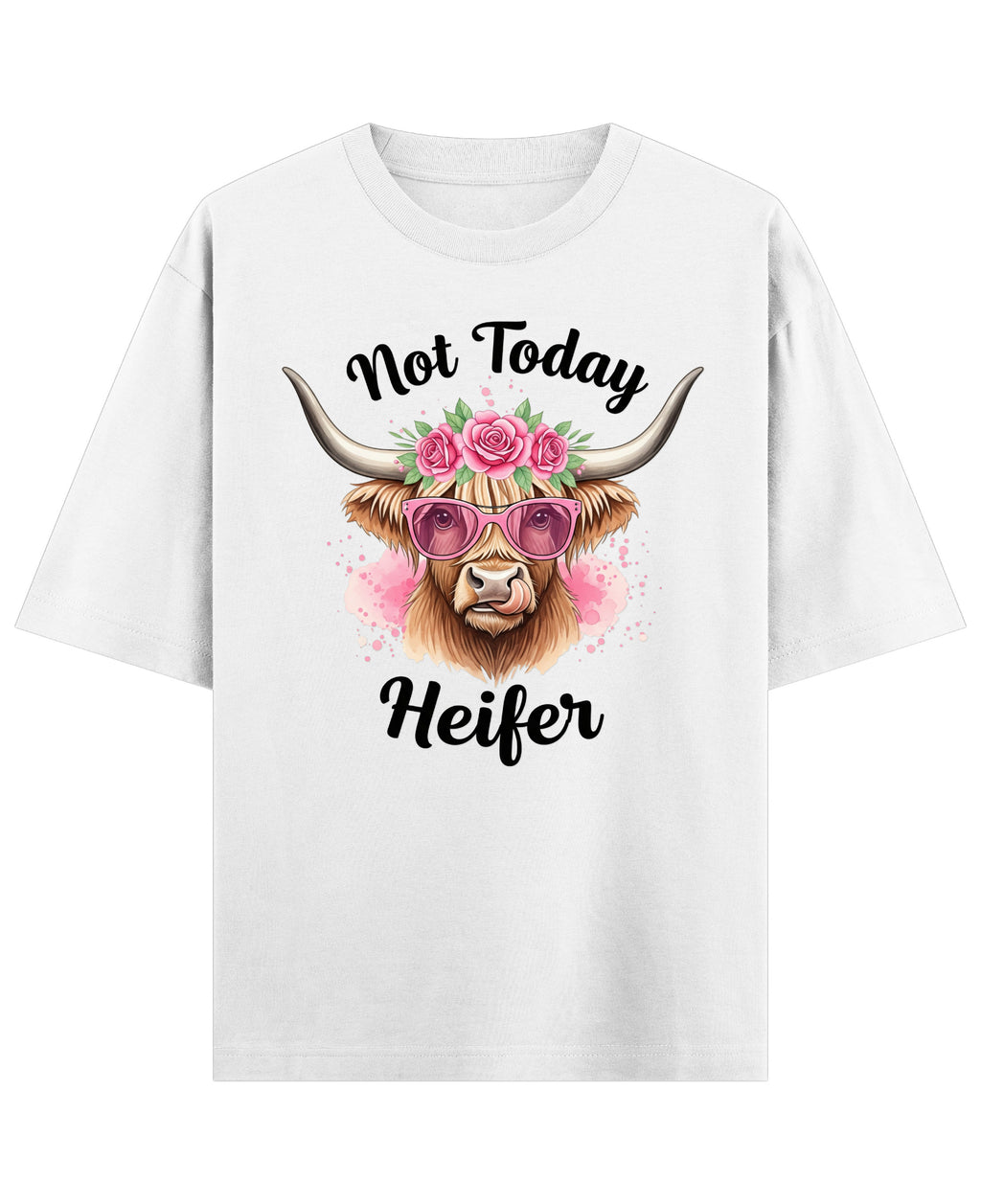 White Oversized T-shirt Front Design