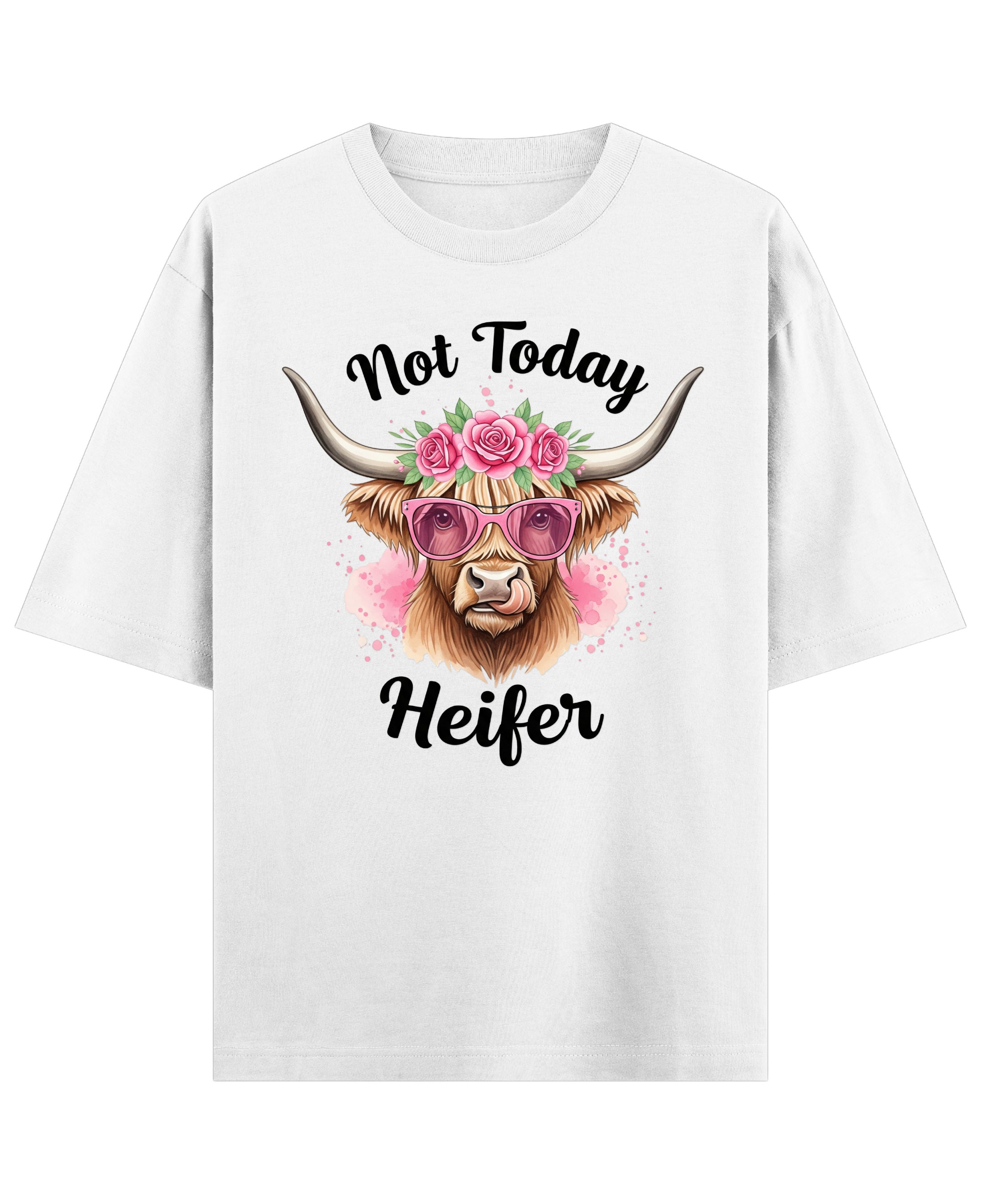 White Oversized T-shirt Front Design