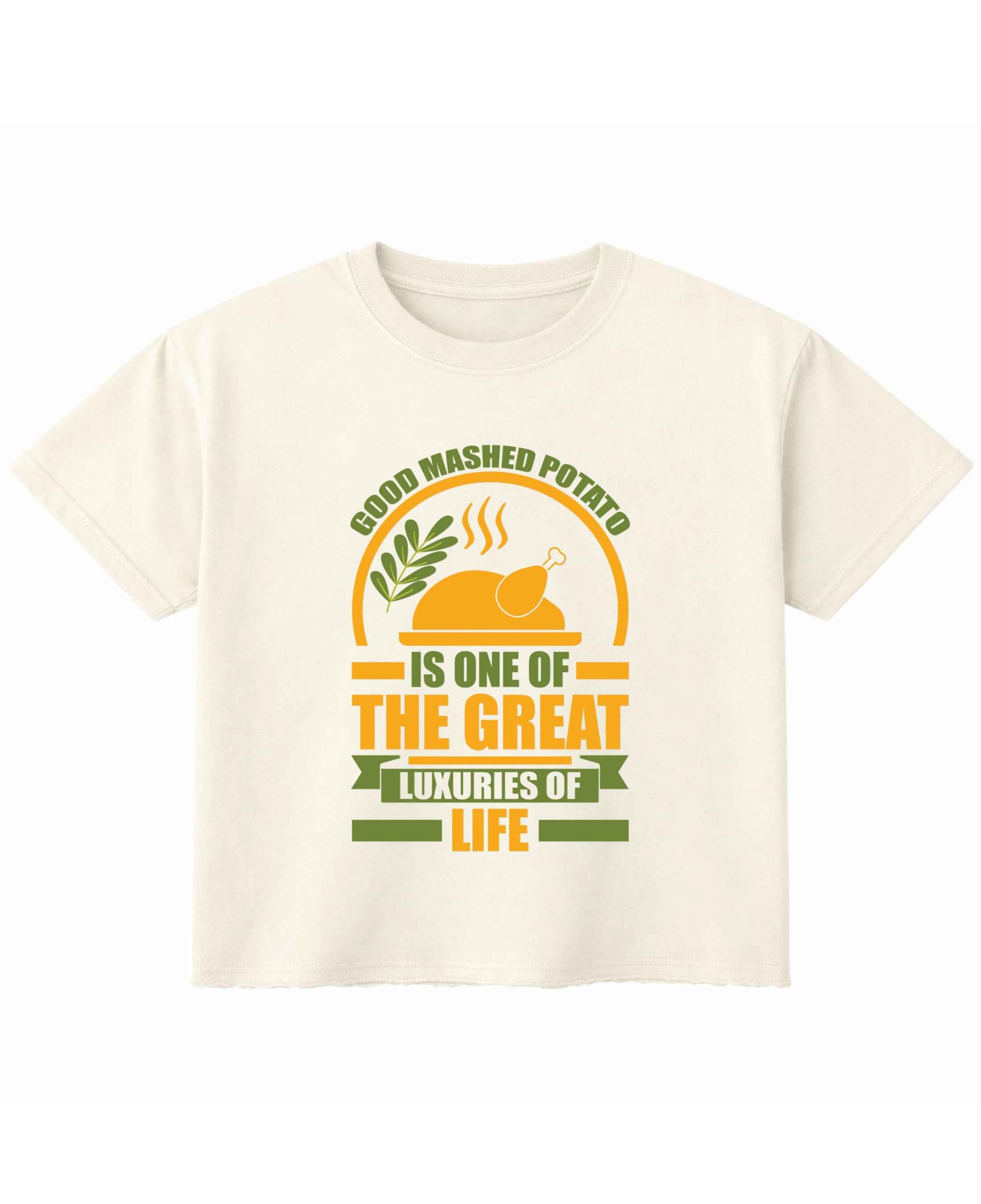 Good Mashed Potato Off White Boxy Fit T-Shirt