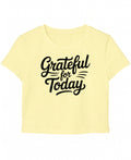 Butter Yellow Baby Tee Front Design